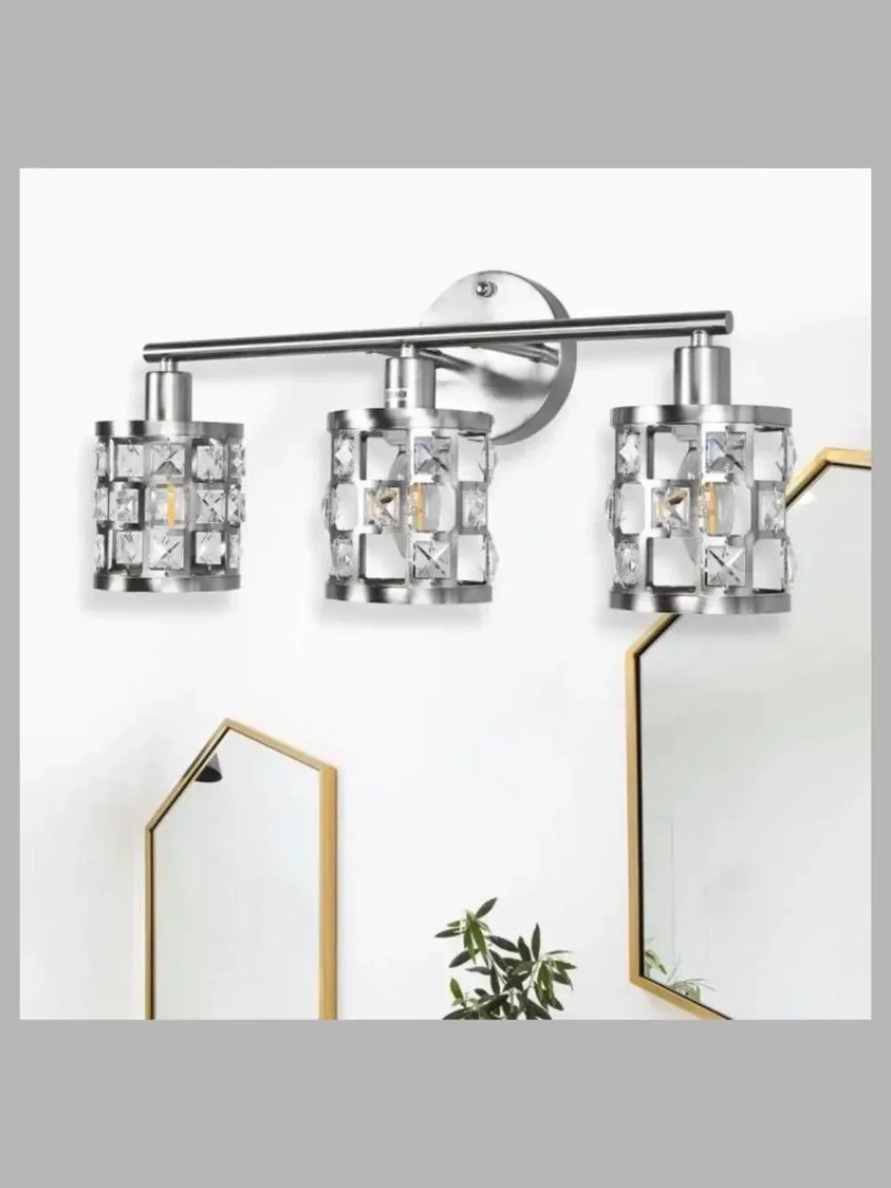 Crystal Wall Sconce Light Fixture